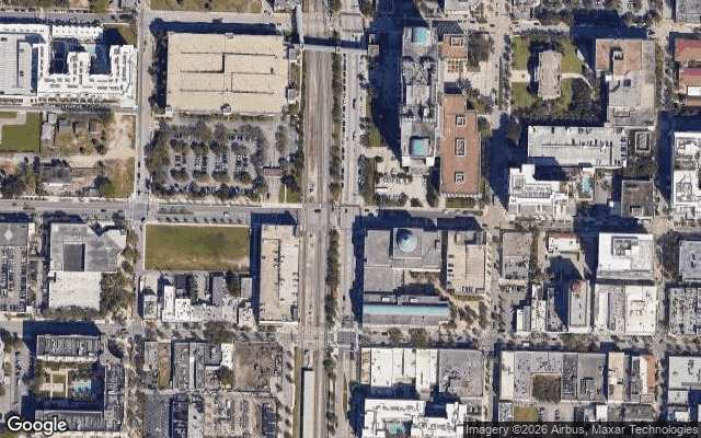 Aerial view of Rybovich Superyacht Marina (2 Marinas) marina in West Palm Beach, FL